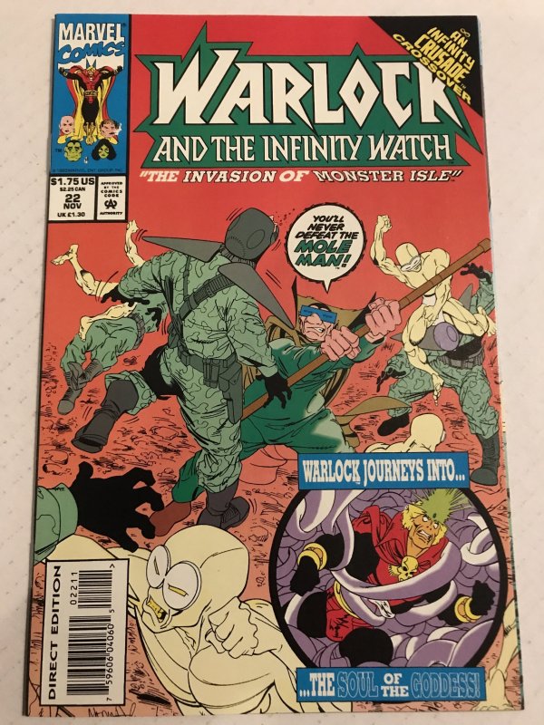 WARLOCK and the INFINITY WATCH #22 : Marvel 11/93 NM-; Infinity Crusade x-over