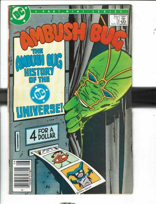 Lot Of 9 DC Comics Angel & The Ape # 1 2 3 4 + Ambush Bug # 1 2 3 4 + # 1 RJ6