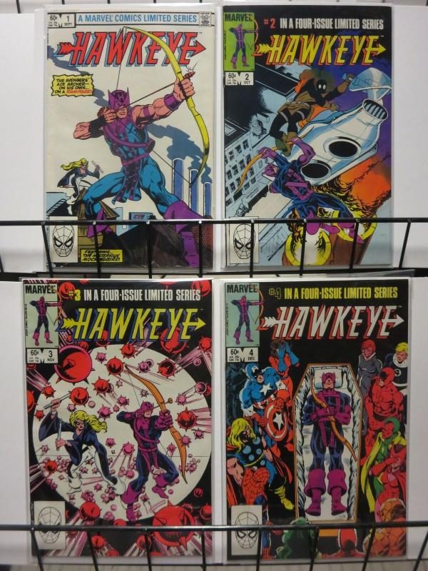 HAWKEYE (1983) 1-4 FEATURING THE AVENGERS - COMPLETE!