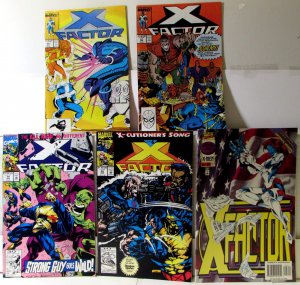 X-Factor Lot of 5 #40, 41, 74, 85, 127 1989 Marvel 7.5 Cyclops Jean Grey Comics
