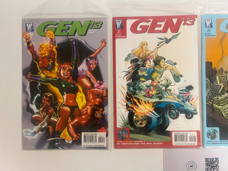 4 Gen 13 Wildstorm Comic Books # 20 21 22 23 34 JS27