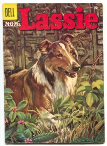 Lassie #27 1956- Dell comics- Valley of the Lost VG