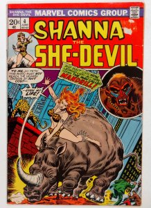 Shanna the She-Devil #4 (6.0, 1973) 1st app of the Mandrill