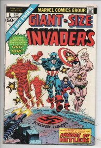 INVADERS Giant Size #1, VF, Captain America, Sub-Mariner, Torch, 1975 Marvel