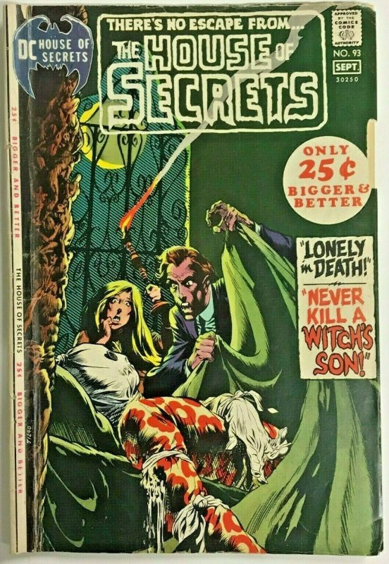 HOUSE OF SECRETS#93 VG- 1971 DC BRONZE AGE COMICS