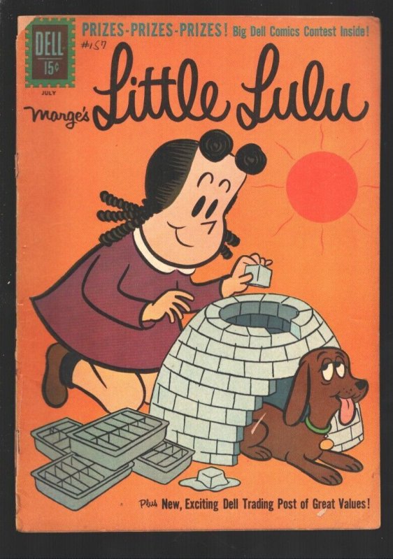 Marge's Little Lulu #157 1961-Dell-Tubby & Witch Hazel appear--Igloo cover-G