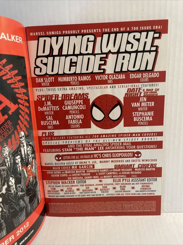 Amazing Spiderman #700