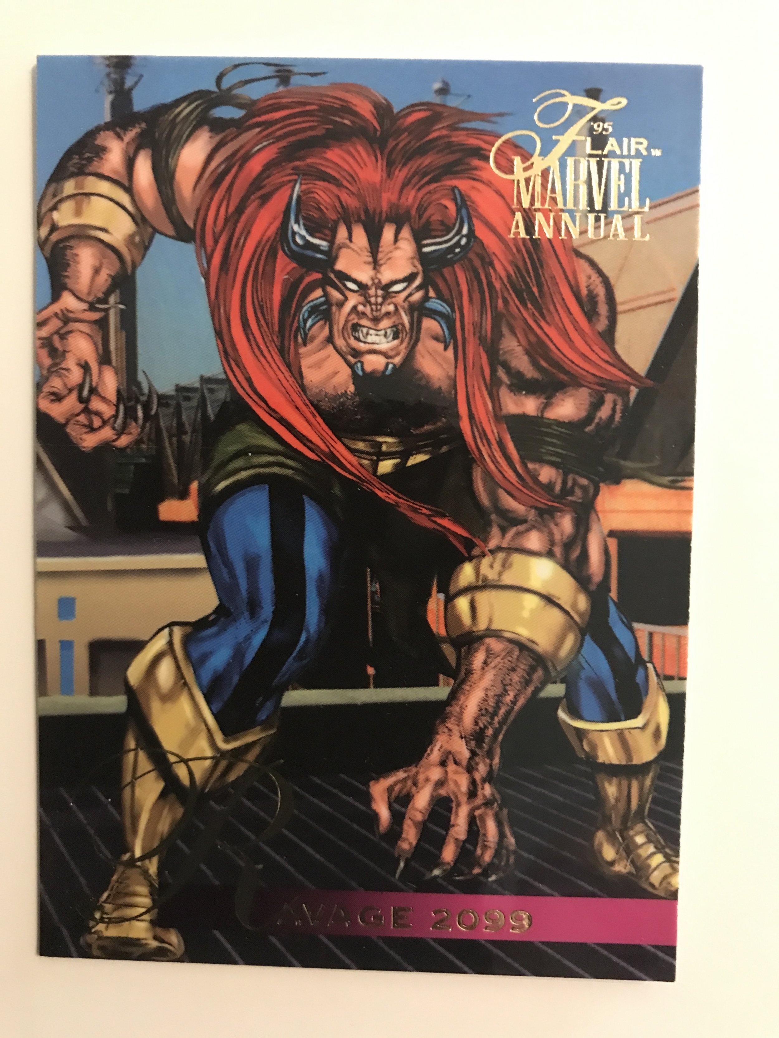 1995 Fleer Flair Marvel Annual BASE Trading Card #89 SILVER SABLE