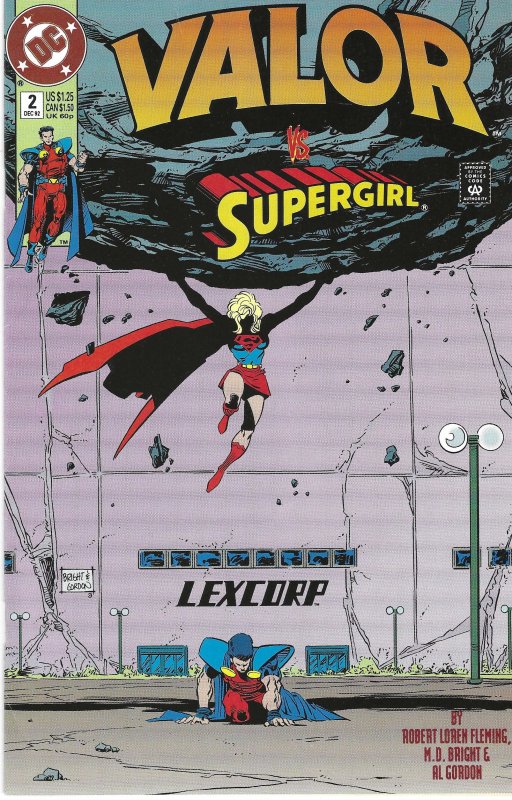 Valor #2 (Dec 92) - Valor vs. Supergirl - w/ Lex Luthor