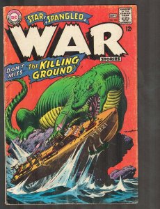 Star Spangled War Stories #134 ~~ Dino Cover /Killing Ground ~~ (3.0) WH