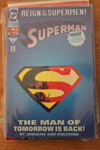 Superman the Man of Steel 22 die cut  9-4-nm