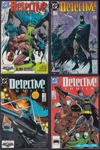 Detective Comics 599 600 601 602 DC Lot of 4 1989 Batman