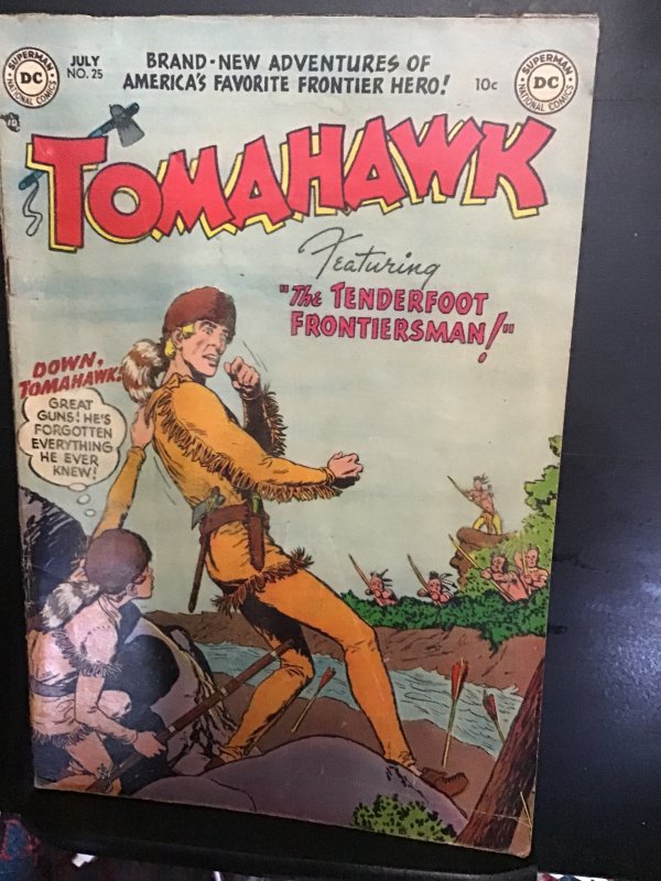 Tomahawk #25 (1954) mid grade Stargazer key! VG/FN Wow!