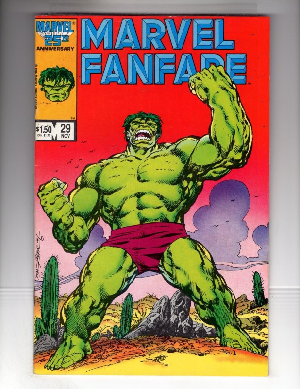 Marvel Fanfare #29 (1986) All Splash-Page Hulk Story by John Byrne  / ID#684X