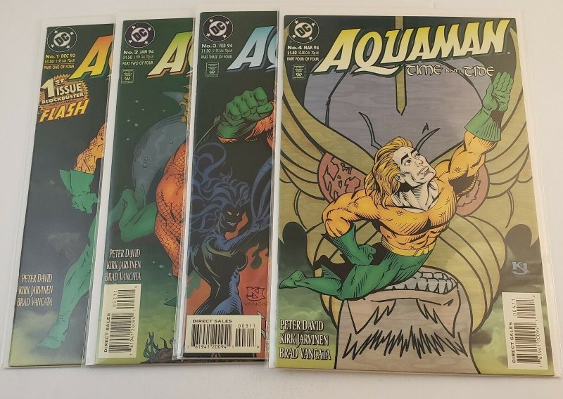 Aquaman Time And Tide  #1-4 Complete Set High Grade NM DC Comics 1993-1994 