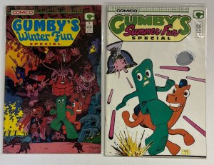 Gumby’s Summer Fun Special (1987) + Gumby’s Winter Fun Special (1988) (VF/NM)
