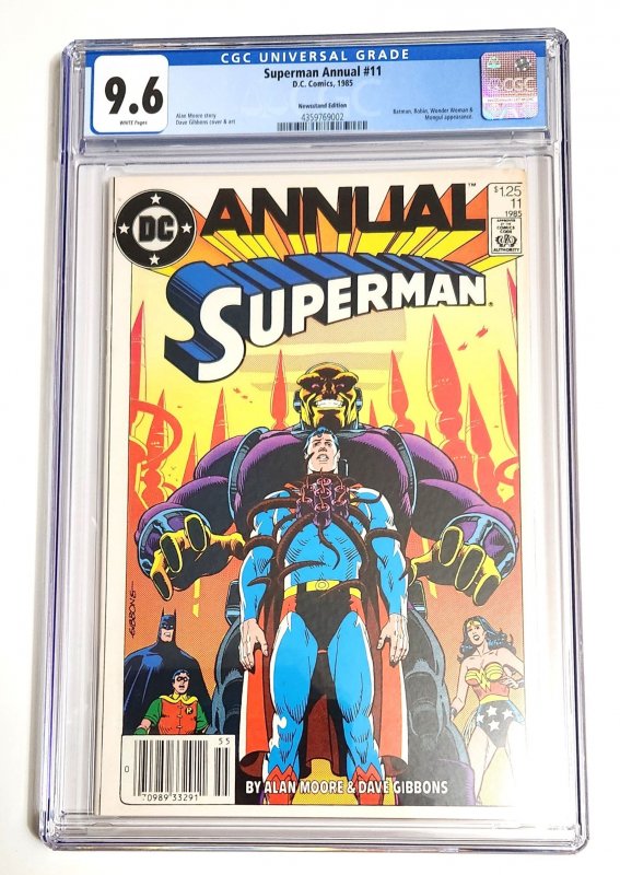 Superman Annual #11 (1985 v1) CGC 9.6 Alan Moore Batman Newsstand FREE SHIPPING