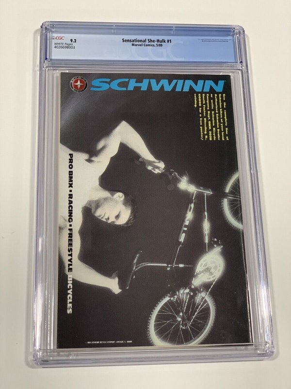 Sensational She-Hulk 1 cgc 9.2 marvel 1989 