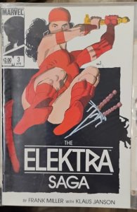 ELEKTRA SAGA  #  3  1984  marvel  disney daredevil  FRANK MILLER  KLAUS JANSON