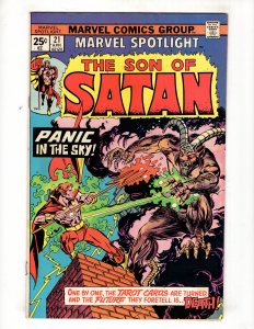 Marvel Spotlight #21 (1975) DAMIAN HELLSTROM Bronze MARVEL !!!  / ID#375