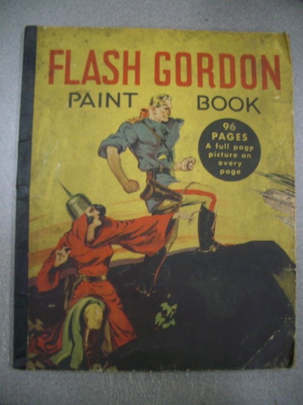 FLASH GORDON PAINT BOOK 1936 WHITMAN MING THE MERCILESS G 