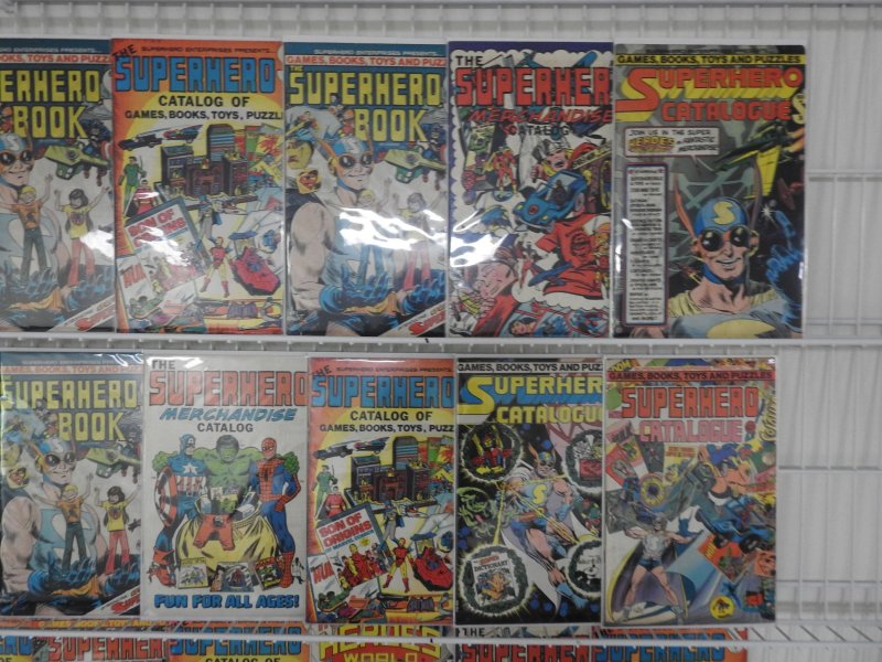 Awesome Lot (20) Vintage Merchandise Catalogs Marvel/DC Average Fine+ Condition!