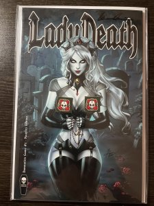 LADY DEATH #1 DAMNATION GAME NAUGHTY SIGNED *SOLD OUT LTD 100 NM+