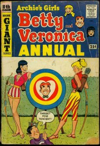 Archie's Girls Betty and Veronica Annual #8 1960- Archery- Final issue- G