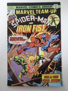 Marvel Team-Up #31 Iron Fist and Spidey! Solid VG Condition!