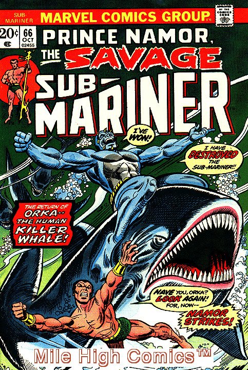 SUB-MARINER  (1968 Series)  (PRINCE NAMOR SUB-MARINER) #66 Good Comics Book