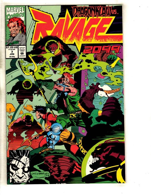 Lot Of 11 Ravage 2099 Marvel Comic Books # 1 2 3 4 5 6 7 (2) 8 9 10 DB11