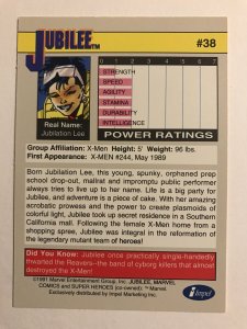 JUBILEE #38 : Marvel Universe 1991 Series 2 card; Impel, NM/M Hi Grade