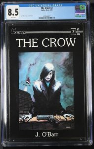 THE CROW #2 CGC 8.5 1ST PRINTING JIM O'BARR WHITE PAGES