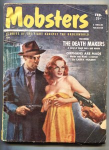 Mobsters FEB 1953-Second issue-Hardboiled crime pulp magazine