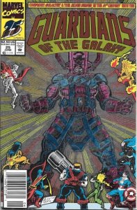 Guardians of the Galaxy #25 Deluxe Foil Marvel Comics Newsstand 6/92 (VFNM 9.0)