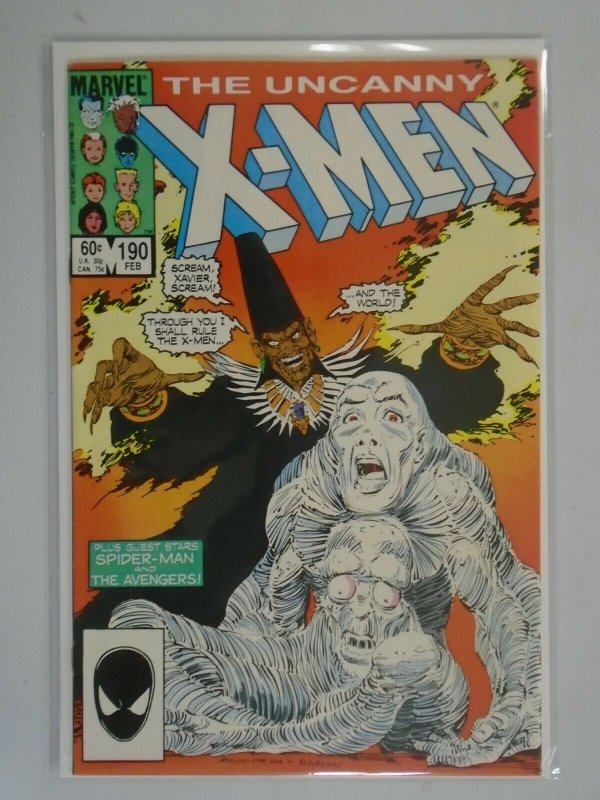 Uncanny X-Men #190 Direct edition 8.0 VF (1985 1st Series)