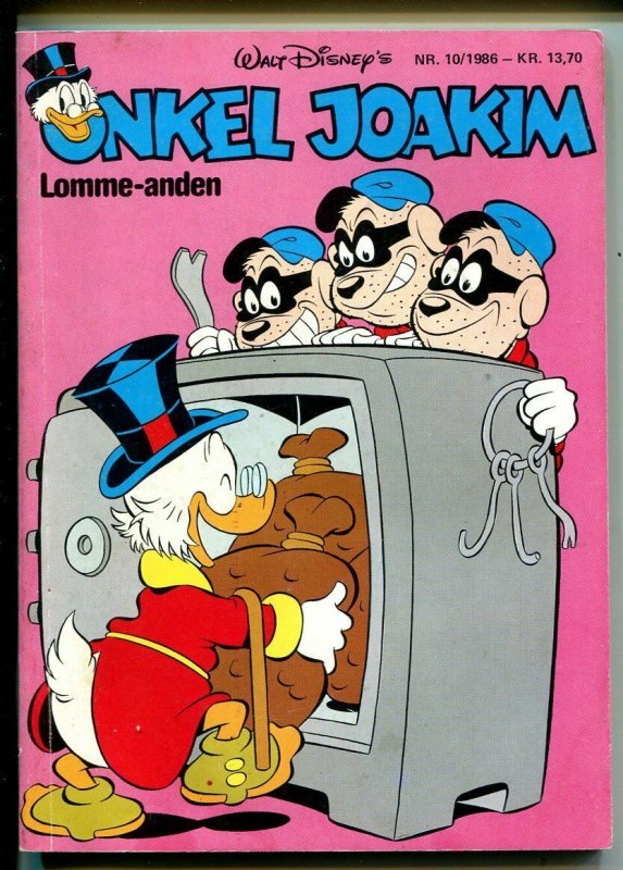 Onkel Joakim #10 1986-Disney-Danish-Uncle Scrooge-Carl Barks-Mickey Mouse-VG