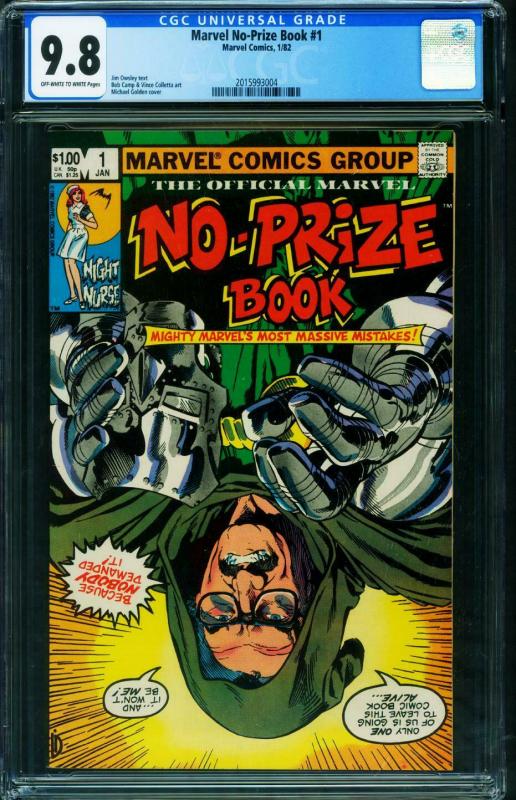 Marvel No-Prize Book #1 CGC 9.8 Night Nurse-Stan Lee 2015993004