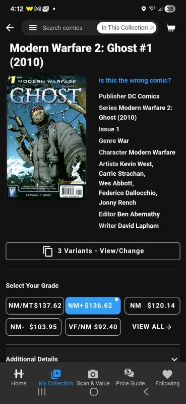 Modern Warfare 2: Ghost #1 (2010)