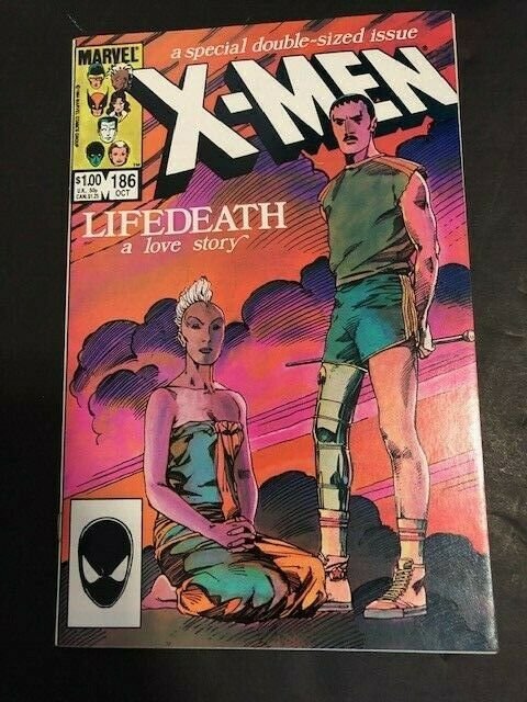 Marvel X-Men #186 Very Fine (8.0) LIFEDEATH a love story 1984 (796J) 