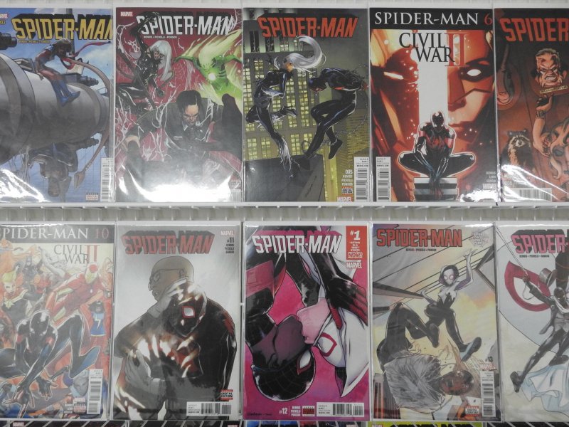 Spider-Man (2016) Complete Set 1-21! Plus Variant Annual & 2 Variants! Avg NM-!