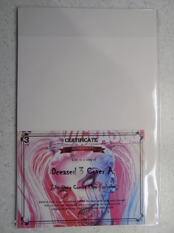 DCEASED # 3 COMICS ELITE JOHN GIANG EXCLUSIVE LIM 1366/1500 COA