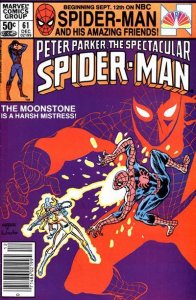 Spectacular Spider-Man, The #61 (Newsstand) FN ; Marvel | Bill Mantlo Moonstone