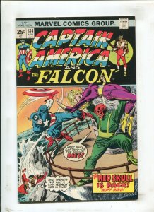 Captain America #184 - Red Skull Appearance (6.5/7.0) 1975