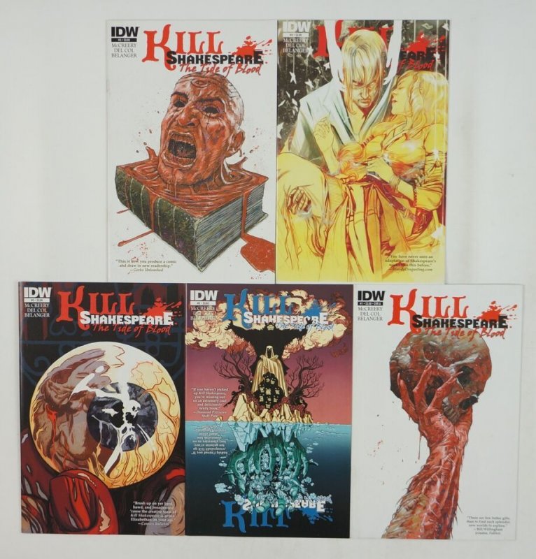 Kill Shakespeare: The Tide of Blood #1-5 VF/NM complete series ; IDW