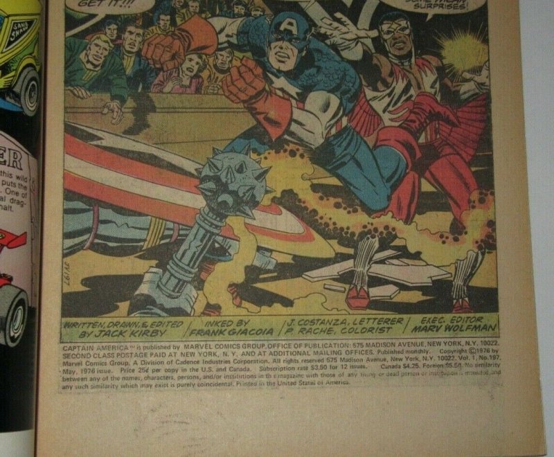 Captain America #197 976 Marvel Comics VF