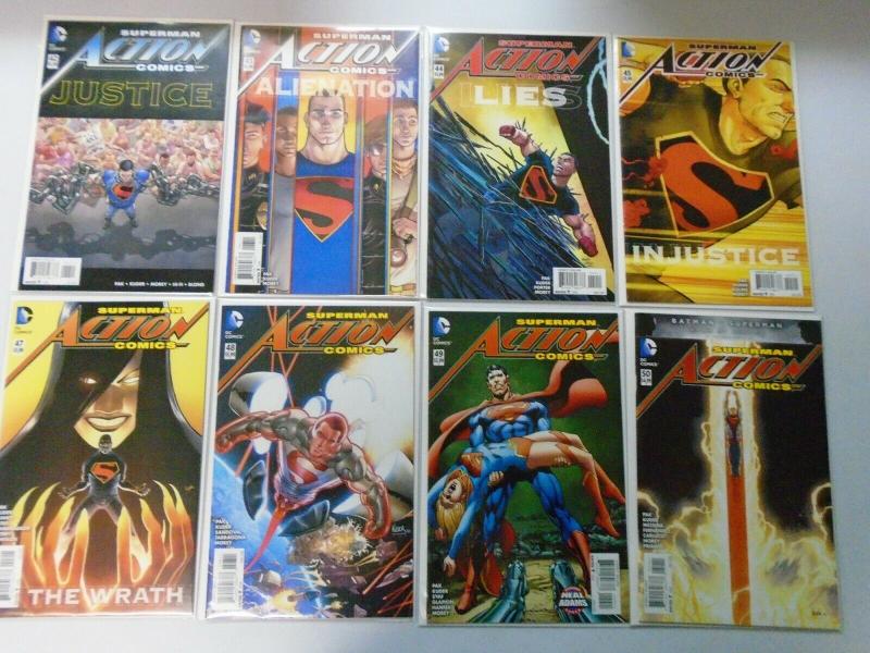 Superman Action Comics Lot (2nd Series) New 52 From:#1-52+Ann, 43 Diff 8.5/VF+