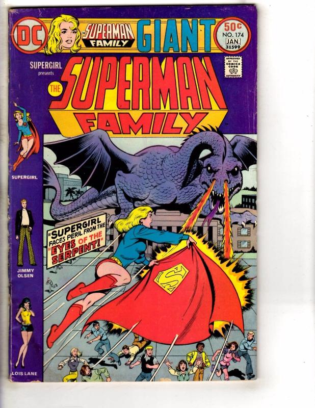 Lot Of 4 Superman Family DC Comic Books # 171 172 174 175 Supergirl VG-FN J272