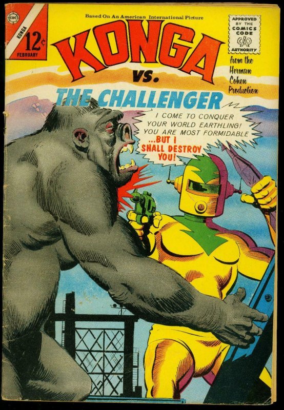 Kong #21 1965- Charlton Comics- The Challenger VG