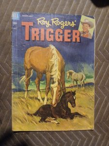 Roy Rogers' Trigger #8 (Dell 1953) Golden Age Western Hero Horse Comics